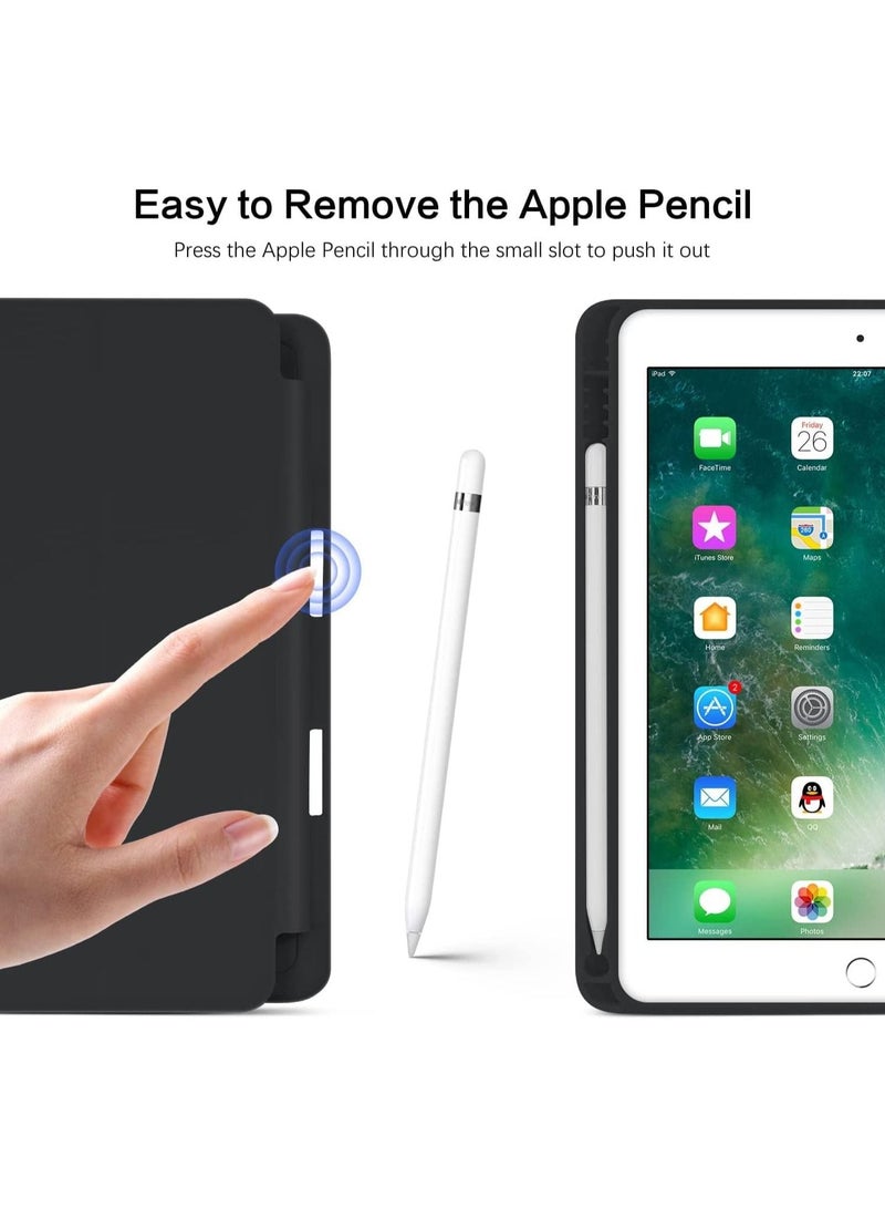 iPad 6th Generation Case, iPad 5th Generation Case with Pencil Holder, Premium Folio Folding Stand Smart Auto Wake/Sleep Case Cover for Apple iPad 9.7 Inch 2018/2017 - Image 4