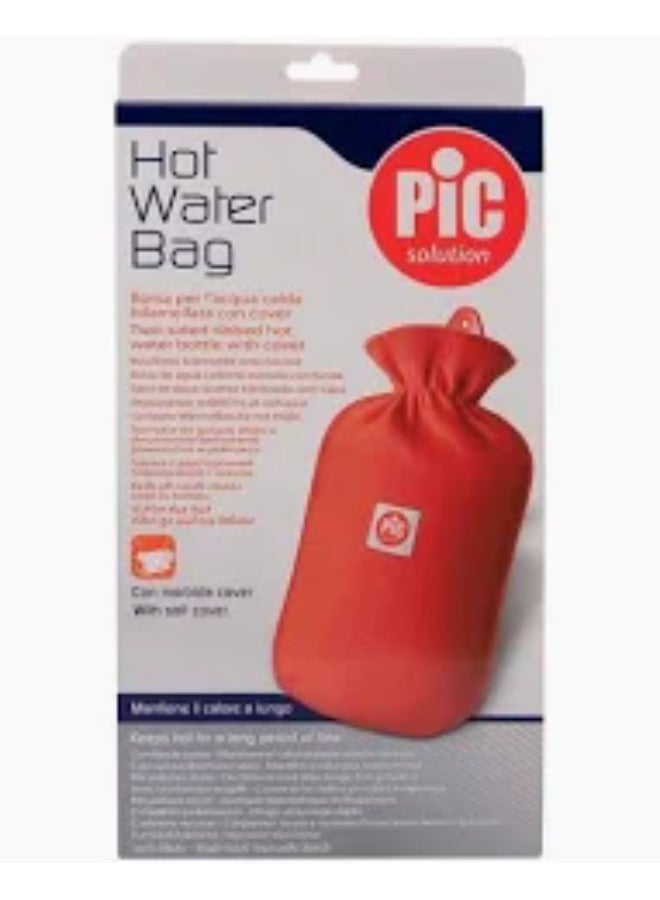 Pic Two-Sided Ribbed Hot Water Bag With Cover