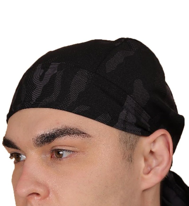 BISMAADH Stretch Lycra 4way Patka/Skull Cap Bandana - Cycling, Riding, Fashionable Helmet Liner Head Cap for Men & Women - Image 2