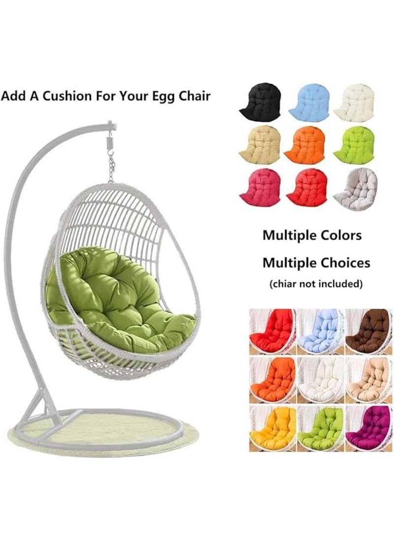 ANAND INDIA GROUPS ANAND INDIA GROUPS Hanging Swing Chair Big Cushion Garden Swing Chair Cushion Soft Swing Chair Cushion for Indoor Outdoor BalconyGrey  - Image 4