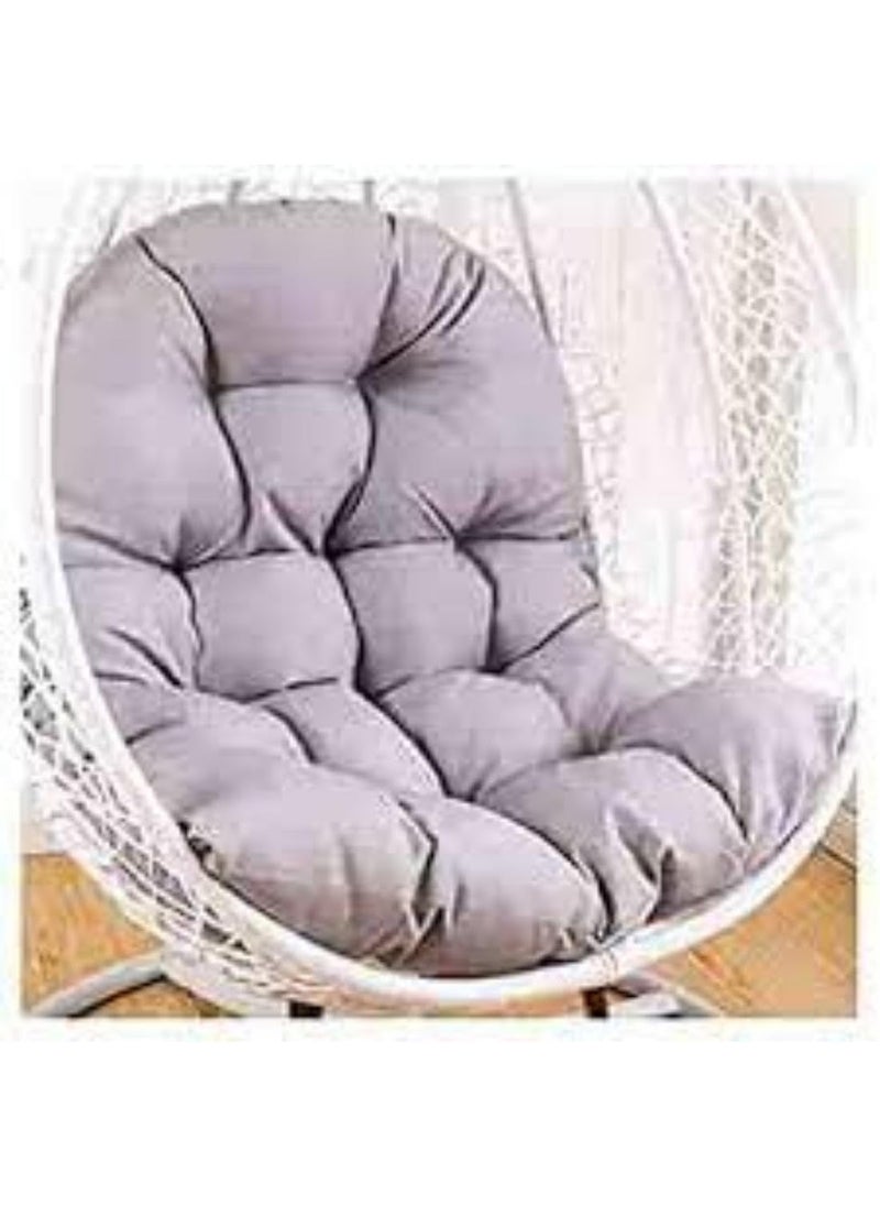 ANAND INDIA GROUPS ANAND INDIA GROUPS Hanging Swing Chair Big Cushion Garden Swing Chair Cushion Soft Swing Chair Cushion for Indoor Outdoor BalconyGrey  - Image 1