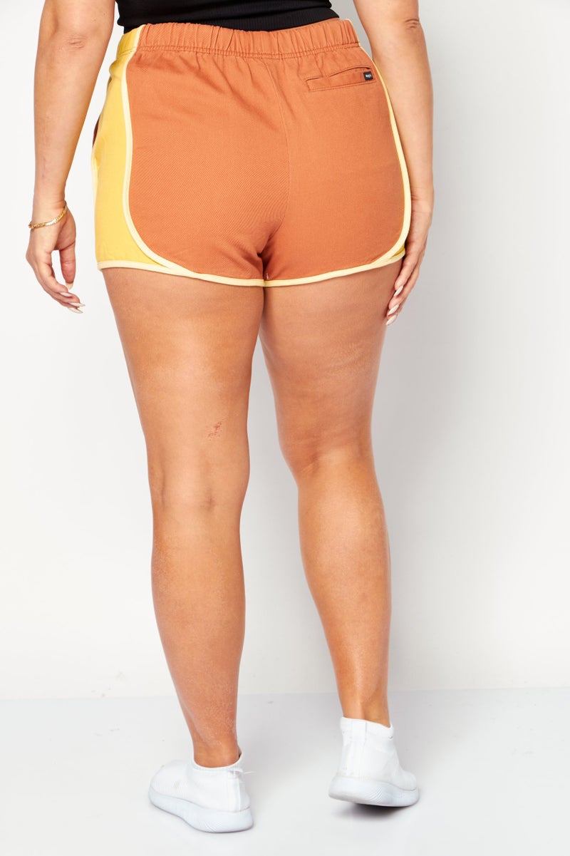 rvca Women Color Blocked Basic Shorts, Multicolor - Image 2