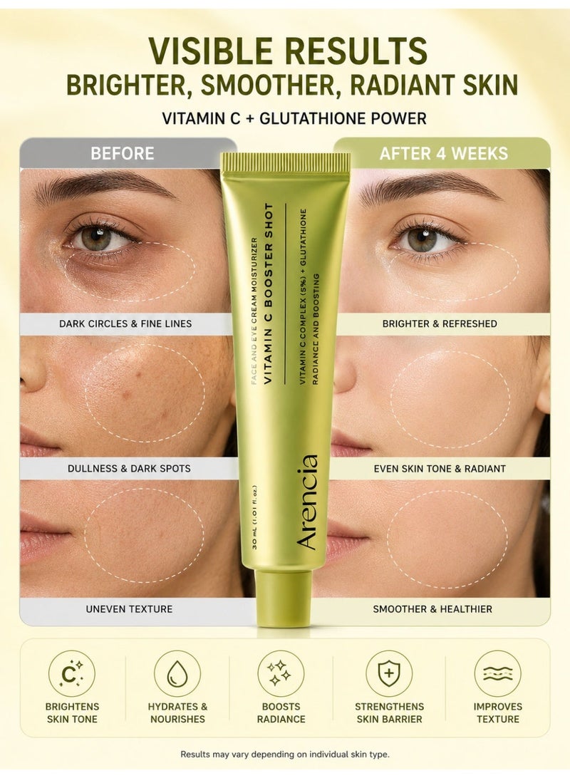 Arencia Vitamin C Booster Serum with Glutathione, Niacinamide and Vitamin E for Glow Skin 1.01 fl oz - Image 3
