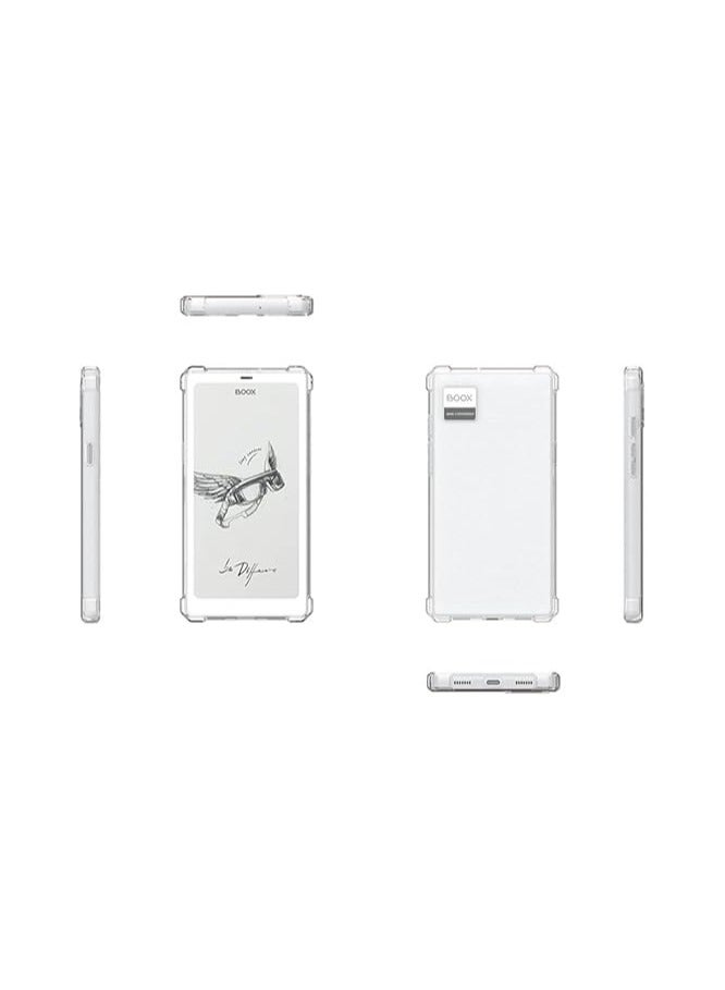 Clear Case Compatible with Onyx BOOX P6 (6.13 inch), Transparent Anti-yellowing E-ink E-Paper eBook Case, Anti-fall Airbag TPU Soft Protective Cover  - Image 3