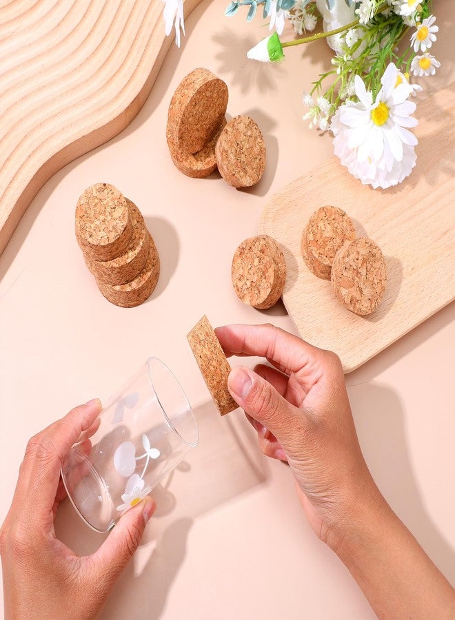 Styquenzer ١٠ قطع من سدادات الفلين الكبيرة، سدادات زجاجات الفلين، سدادات فلين خشبية مدببة، سدادات زجاجات البيرة، أغطية فلين من ١.٥ إلى ١.٩ بوصة لزجاجات النبيذ، أكواب البيرة، الأباريق، زجاجات الزينة الفخارية، والأعمال اليدوية. - Image 4