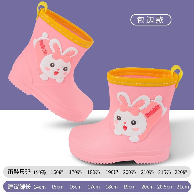 Children'S Rain Boots Boys Non-Slip Baby Rain Boots Girls Rubber Shoes Boys Kindergarten Kidsren Waterproof Kidsren'S Water Shoes Summer - Image 1