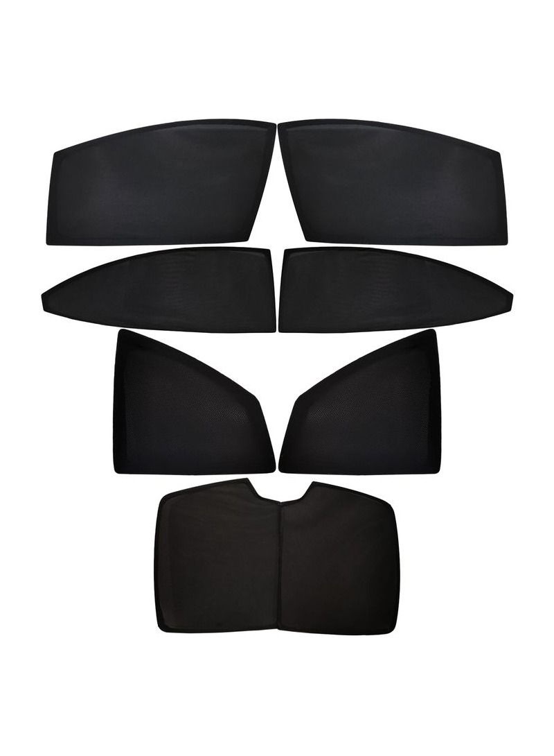 CAMRY Car Window Sunshade Set for Toyota Camry 2016-2017, Full Coverage Privacy Shades, Heat & Sun Protection, Front Rear Side Window & Windshield Covers, Black - Image 3
