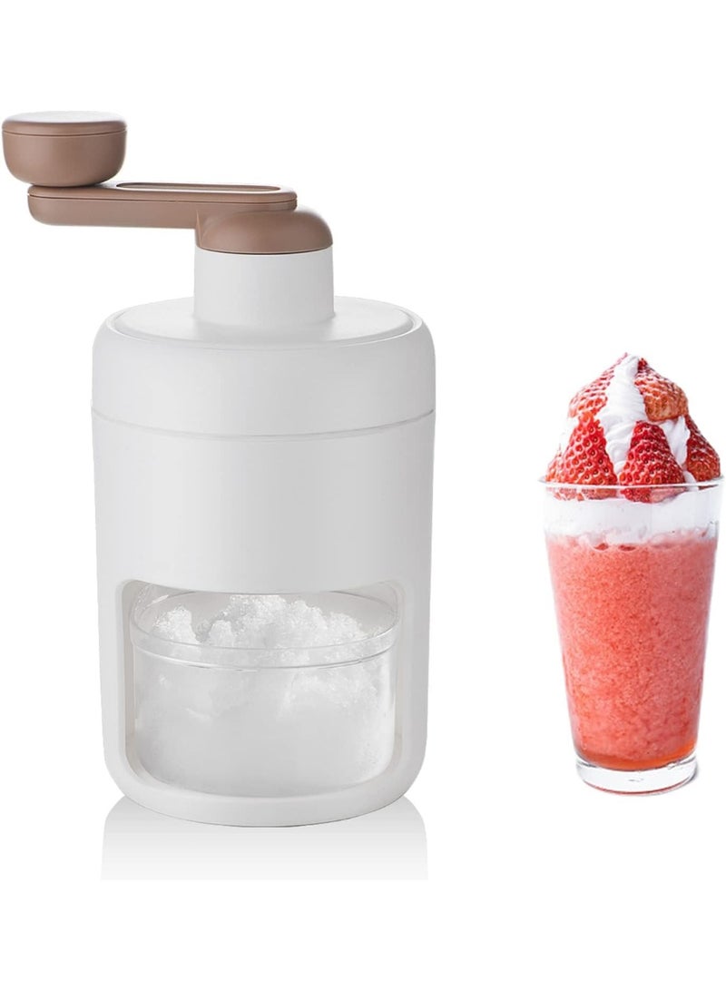NANAO Shaved Ice Machine Snow Cone Machine Manual - Portable Ice Crusher and Shaved Ice Machine with Free Ice Cube Trays - BPA Free - Image 1