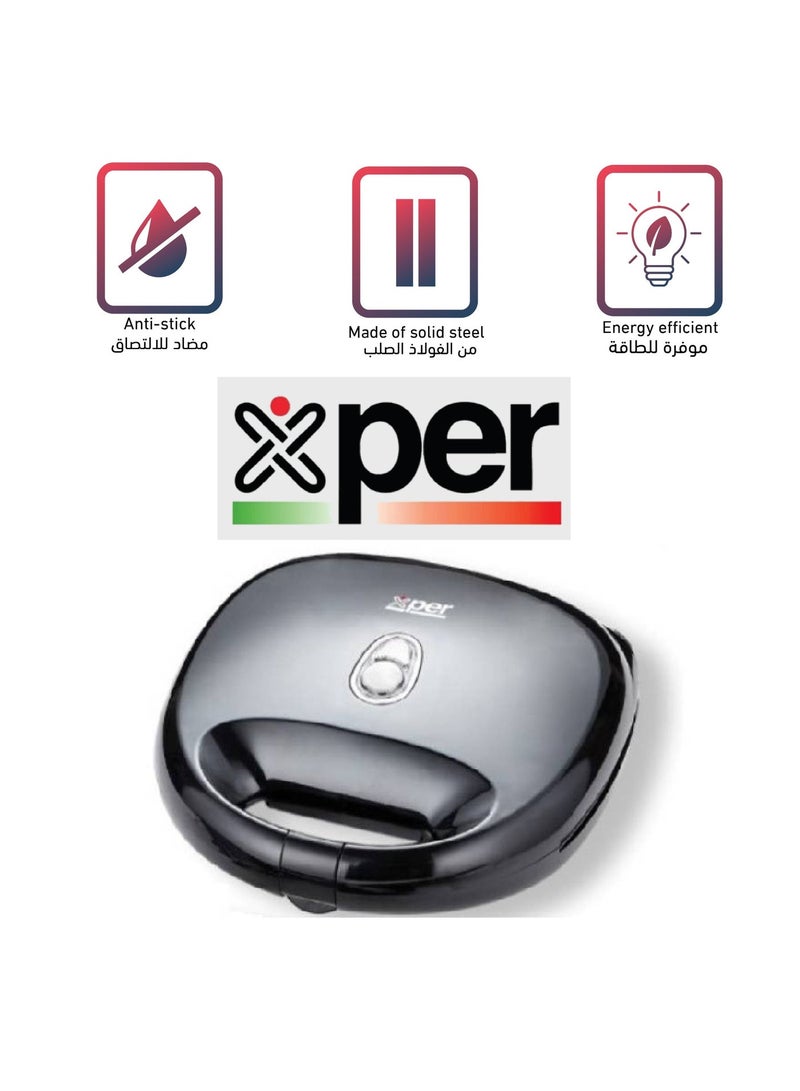 XPER Healthy Grill 3*1 - 750 Watts - Granite Surface - Black - XPST-500M - Image 2