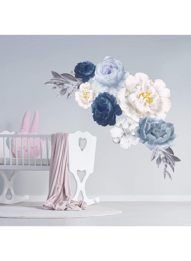 WALPLUS Peony Flowers Rose Wall Decals Peel And Stick Wall Sticker Oversized Murals For Home Bedroom Nursery Room Floral Transparent Wall Decor - Image 1