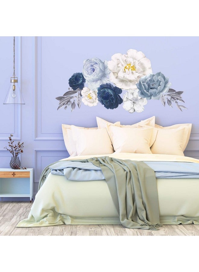 WALPLUS Peony Flowers Rose Wall Decals Peel And Stick Wall Sticker Oversized Murals For Home Bedroom Nursery Room Floral Transparent Wall Decor - Image 3