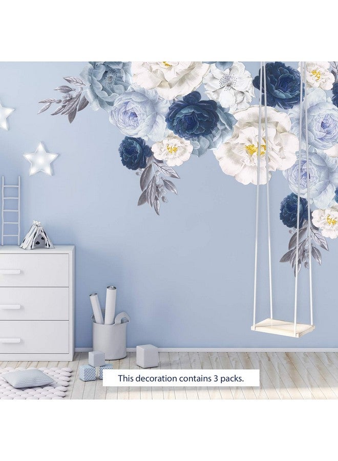 WALPLUS Peony Flowers Rose Wall Decals Peel And Stick Wall Sticker Oversized Murals For Home Bedroom Nursery Room Floral Transparent Wall Decor - Image 2