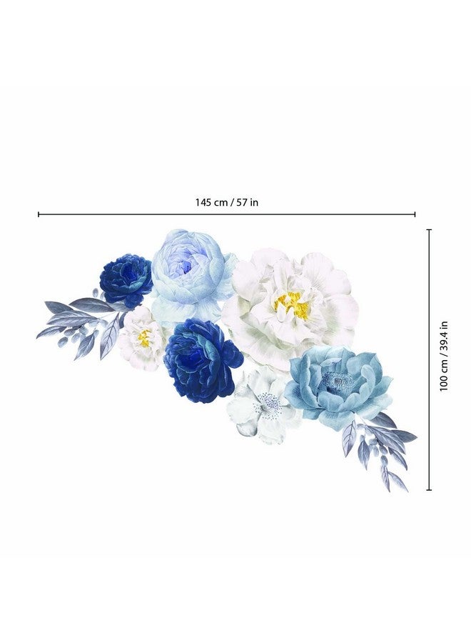 WALPLUS Peony Flowers Rose Wall Decals Peel And Stick Wall Sticker Oversized Murals For Home Bedroom Nursery Room Floral Transparent Wall Decor - Image 4
