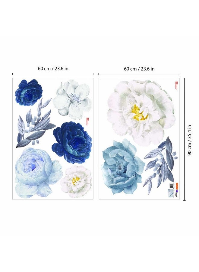 WALPLUS Peony Flowers Rose Wall Decals Peel And Stick Wall Sticker Oversized Murals For Home Bedroom Nursery Room Floral Transparent Wall Decor - Image 5