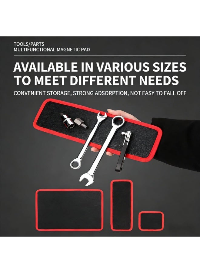 Magnetic Tool Mat, Magnetic Mat for Tools PVC, 3-Piece Flexible Magnetic Mat, Icon Magnets Tool Mat and Tray Holder, Magnetic Tool Holder for Garage, Workshop and Auto Repair Tools - Image 5