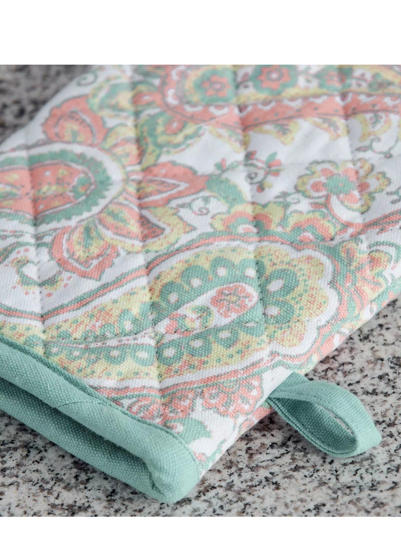 Pastel Paisley Oven Mitten  - Image 2