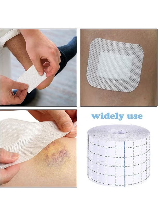Realfrog 2 Rolls Non-Woven Cover Roll Stretch Tape Non-Woven Adhesive Bandages Breathable Bandage Tape Cohesive Wrap Bandages Protective Stretch Bandage Roll Film (2 Inch x 10.94 Yard)  - Image 5