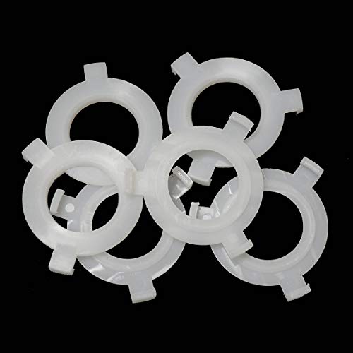 PZRT 5pcs Lampshade Reducing Rings E27 to E14 Adapter Converters Lamp Accessories, 1-9/16 Inch (40MM) Become 1-1/7 Inch (29MM), White - Image 4