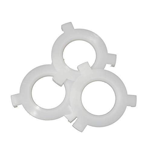 PZRT 5pcs Lampshade Reducing Rings E27 to E14 Adapter Converters Lamp Accessories, 1-9/16 Inch (40MM) Become 1-1/7 Inch (29MM), White - Image 2