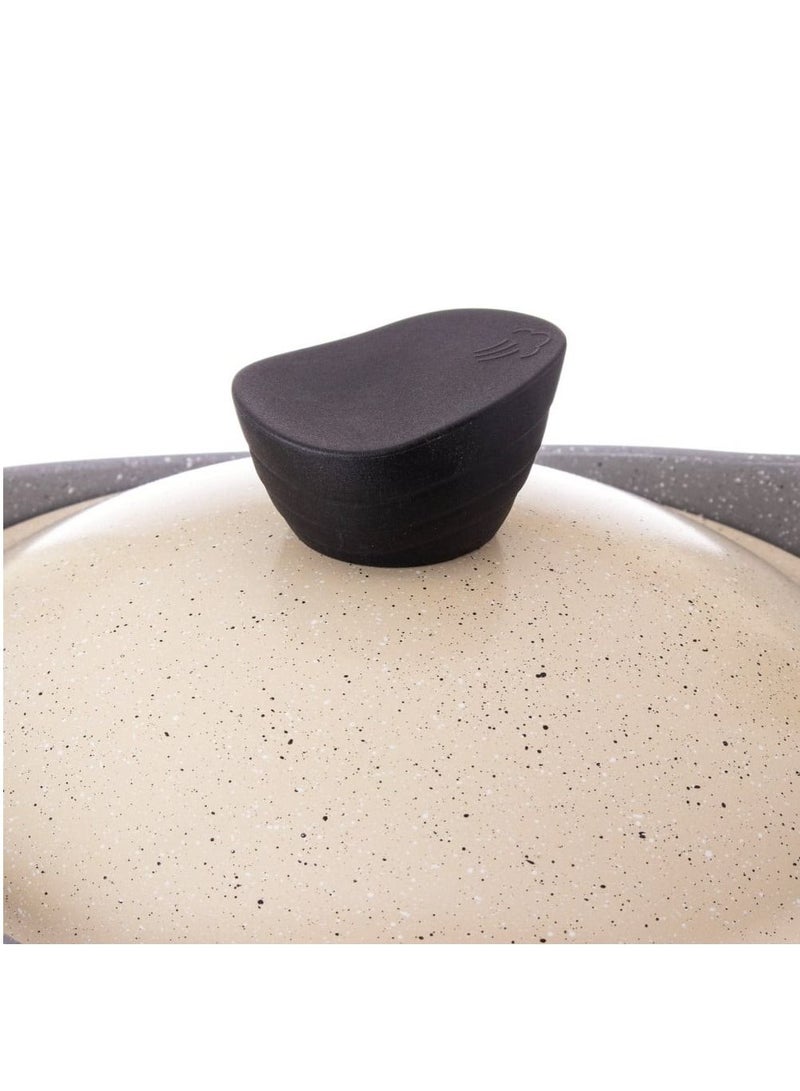 Badraig Beige granite cookware set consisting of 9 pieces - Image 4