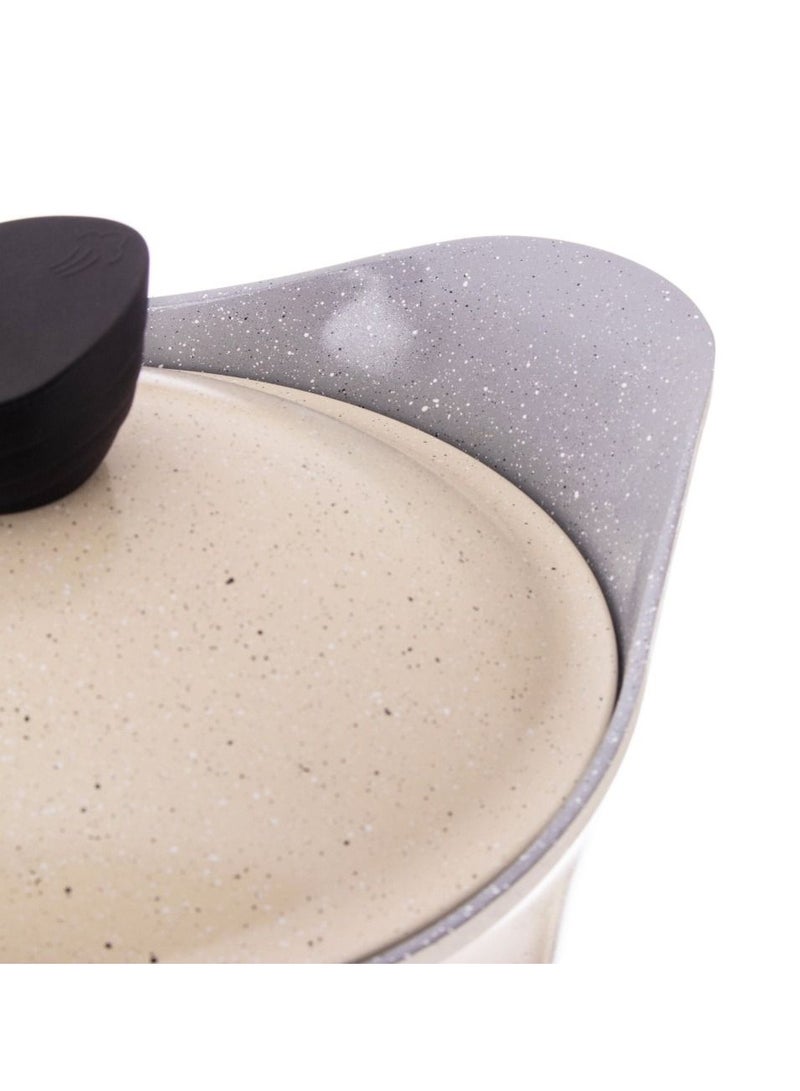 Badraig Beige granite cookware set consisting of 9 pieces - Image 3