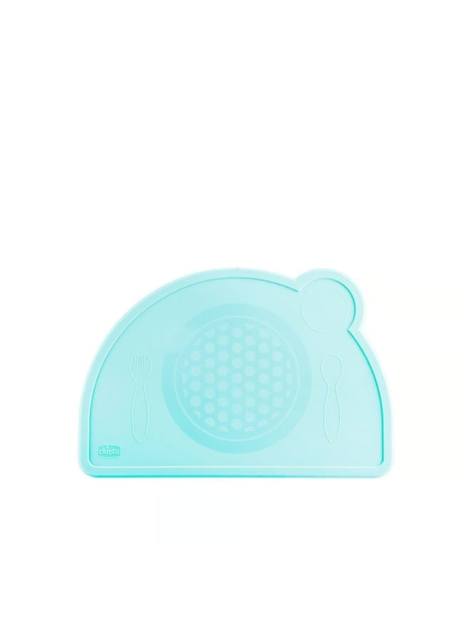Chicco Take Eat Easy Silicone Tablemat 18m+ Blue - Image 1