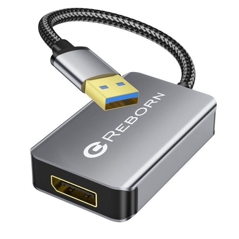 Reborn USB 30 to DisplayPort Adapter 1080P60Hz USB 30 Male to DisplayPort Female MultiDisplay Cable Converter Suitable for MAC OS Windows 781011 - Image 2