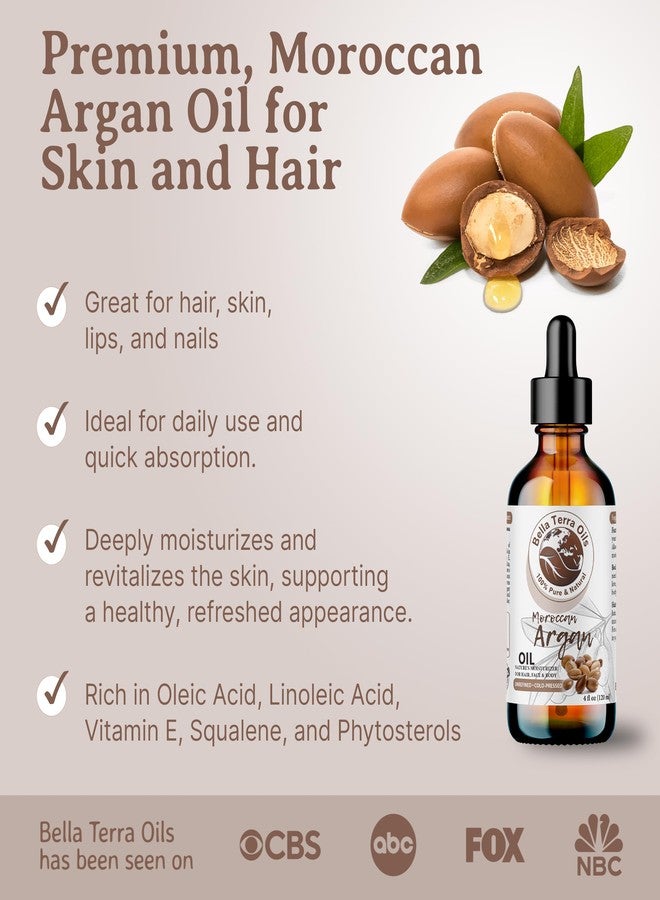 Bella Terra Oils - Argan Oil 8 oz - Pure Moroccan Elixir, Enhances Shine in Hair, Deeply Nourishes Skin - Image 3