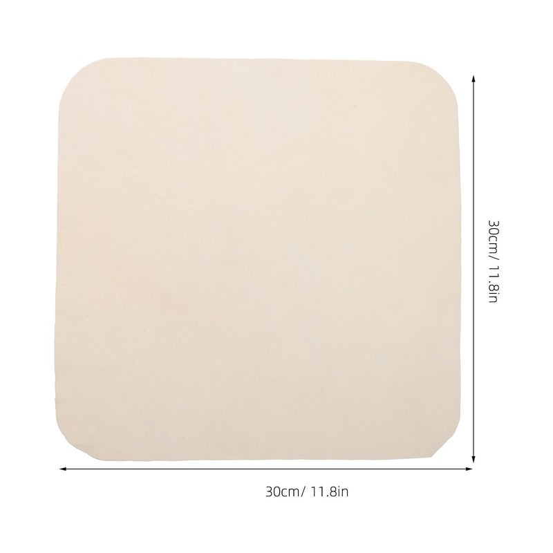 Natural Sheepskin Car Wash Cloth 30x30cm Absorbent Auto Drying Towel for Vehicle Cleaning - Image 3