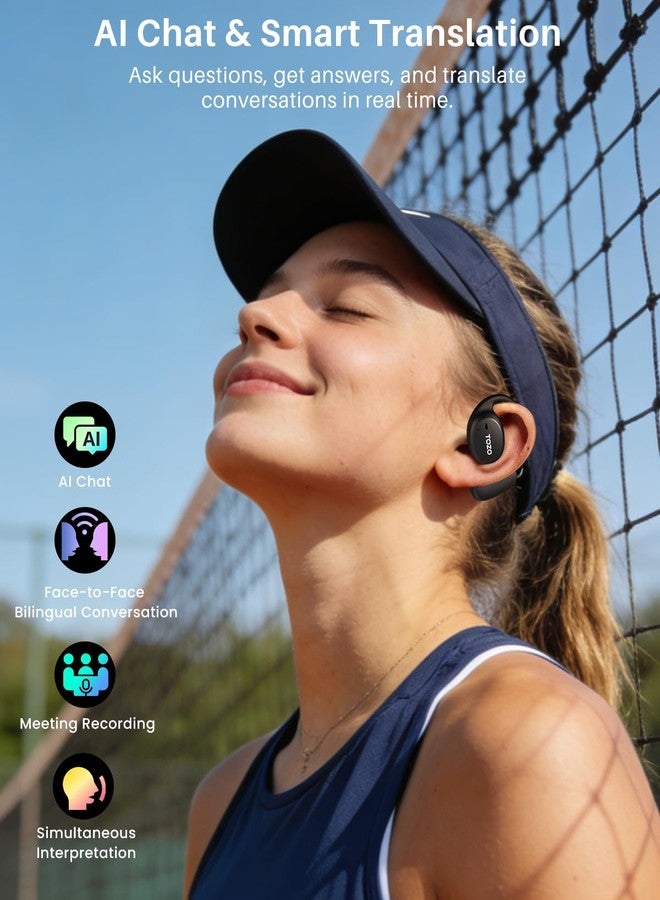 TOZO Real-Time AI Translation Earbuds, 80H Playtime Translator Ear Buds - Image 3