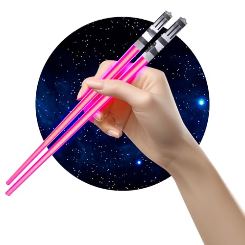 ChopSabers Chop Sabers Light Up LightSaber Chopsticks, 1 Pair, Pink - Image 1