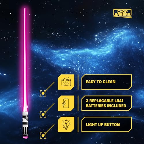 ChopSabers Chop Sabers Light Up LightSaber Chopsticks, 1 Pair, Pink - Image 5