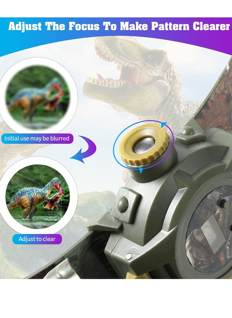 SYOSI - Watch with 24 Kinds of Dinosaur Projection Pattern Cartoon Children Digital Dinosaur Watch Toy for Boys and Girls Children Toy Watches with Cover Adjustable Date and Time Projector Watch - Image 1