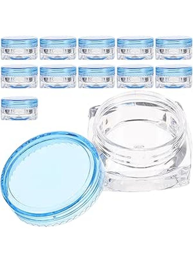Refillable 3g Leak Proof Cream Jars 12pcs Square Cosmetic Containers for Travel Storage - Image 1
