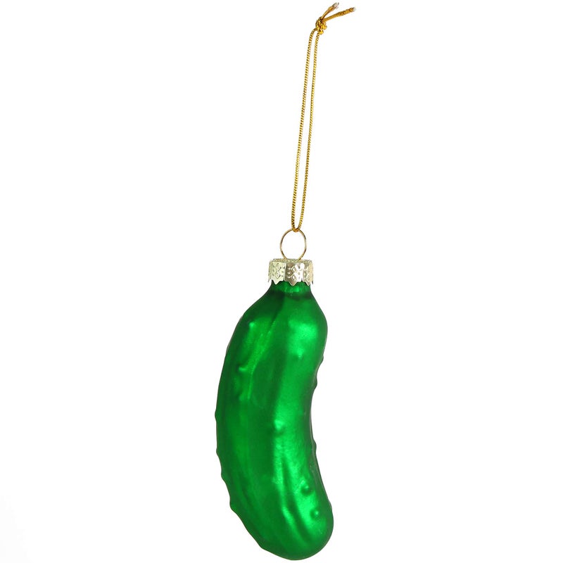 Ornativity Christmas Pickle Tree Ornament  Traditional Glass Blown Green Hanging Pickle Xmas Holiday Decor Ornaments 35
