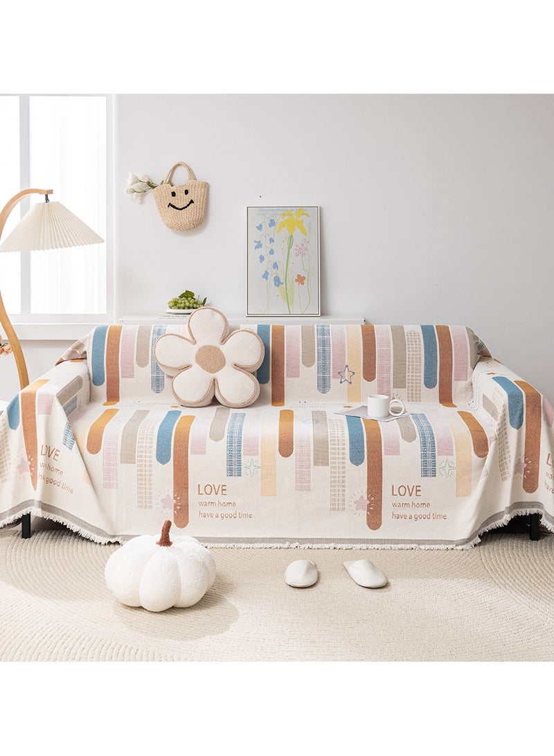 KUYING New Four Seasons Universal Chenille Color Sofa Cover Towel  - Image 1