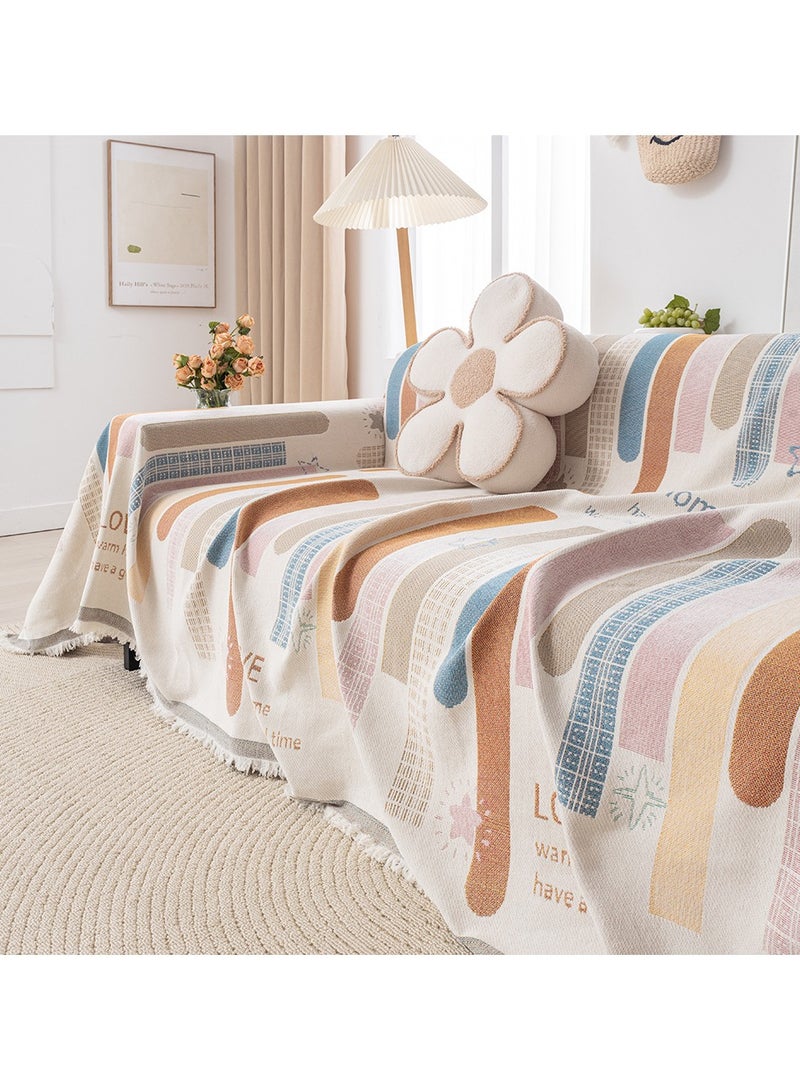 KUYING New Four Seasons Universal Chenille Color Sofa Cover Towel  - Image 2
