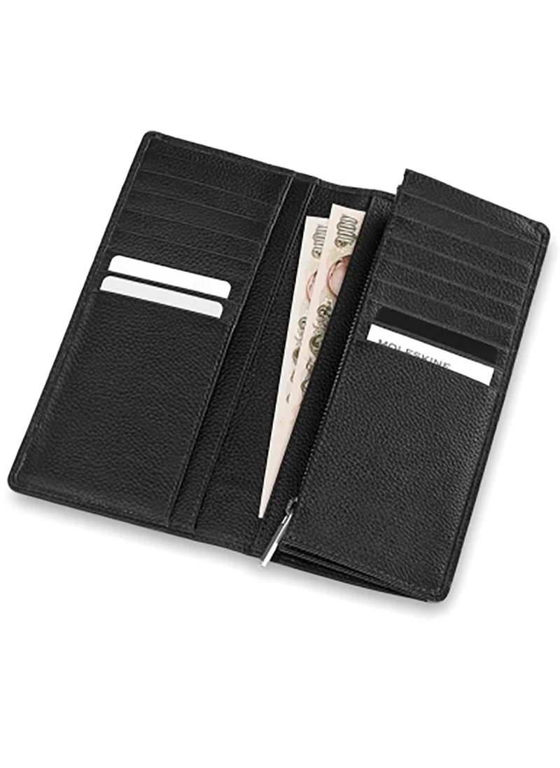 MOLESKINE Moleskine Classic Match Leather Slimfold Wallet - Black