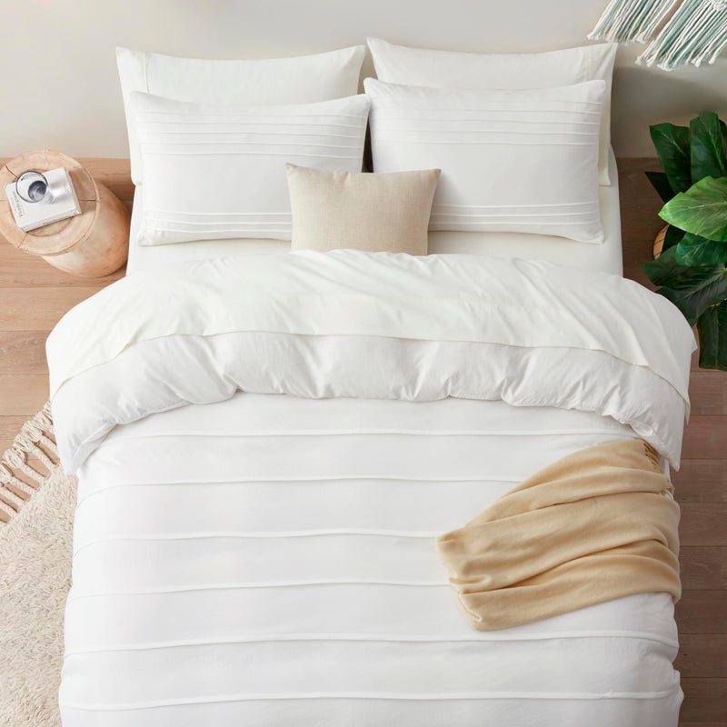 Oli Anderson White Davet Cover Size Size - Cover Queen Davet Cover 3pcs freed freed freed toved و breathible مع إغلاق سستة (أبيض 90 "" x90 ") - Image 5