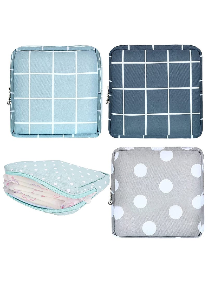 Luckam 4 Pcs Sanitary Napkin Bag Storage Bag Nursing Pad Pouch Organizer Coin Purse for Women Girls - Image 1