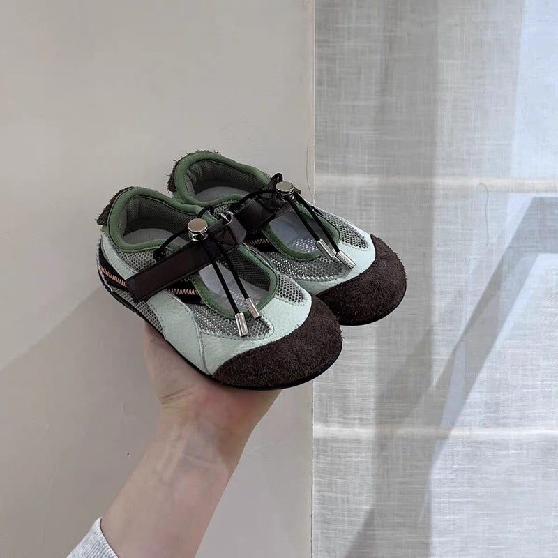 Children''s Spring/Summer Cute and Quirky Mary Jane Hollow Out Sneakers 2026 New Korean Version Girls'' Student Sports Mesh Casual Shoes - Image 1