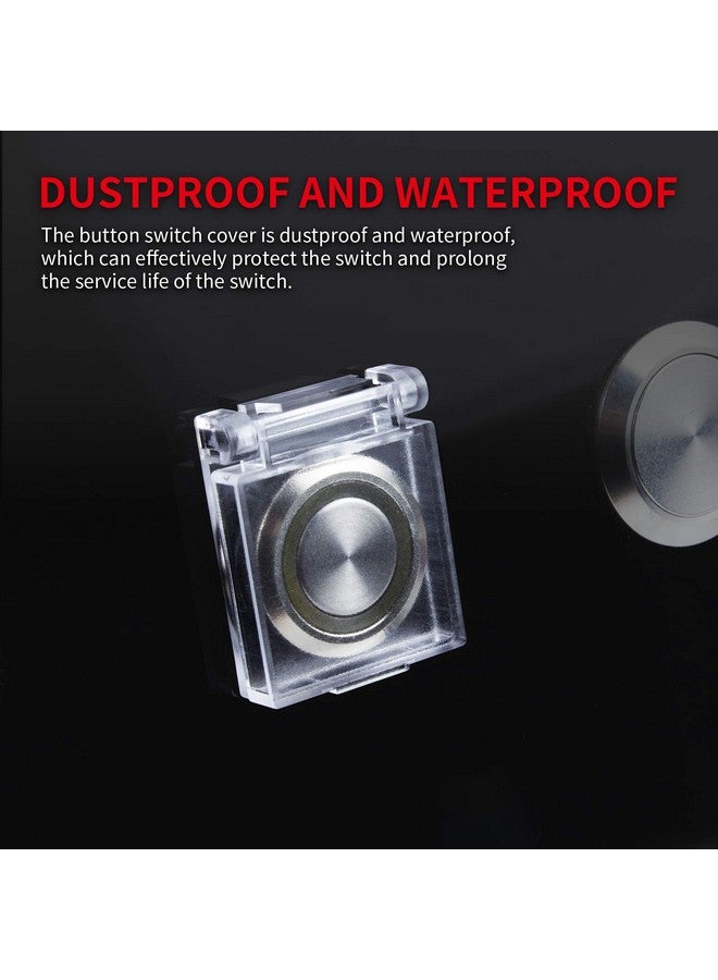 DaierTek 16mm Dustproof Safety Push Button Cap Cover Guard Plastic Protector Child Proof for 16mm Push Button Switch Computer Light Pad -2Pack - Image 4