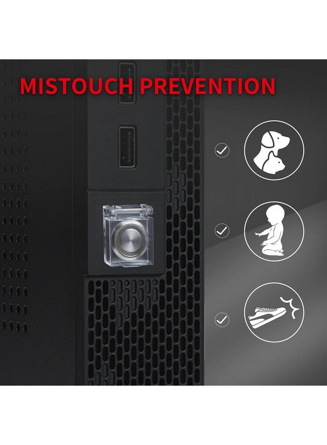 DaierTek 16mm Dustproof Safety Push Button Cap Cover Guard Plastic Protector Child Proof for 16mm Push Button Switch Computer Light Pad -2Pack - Image 5