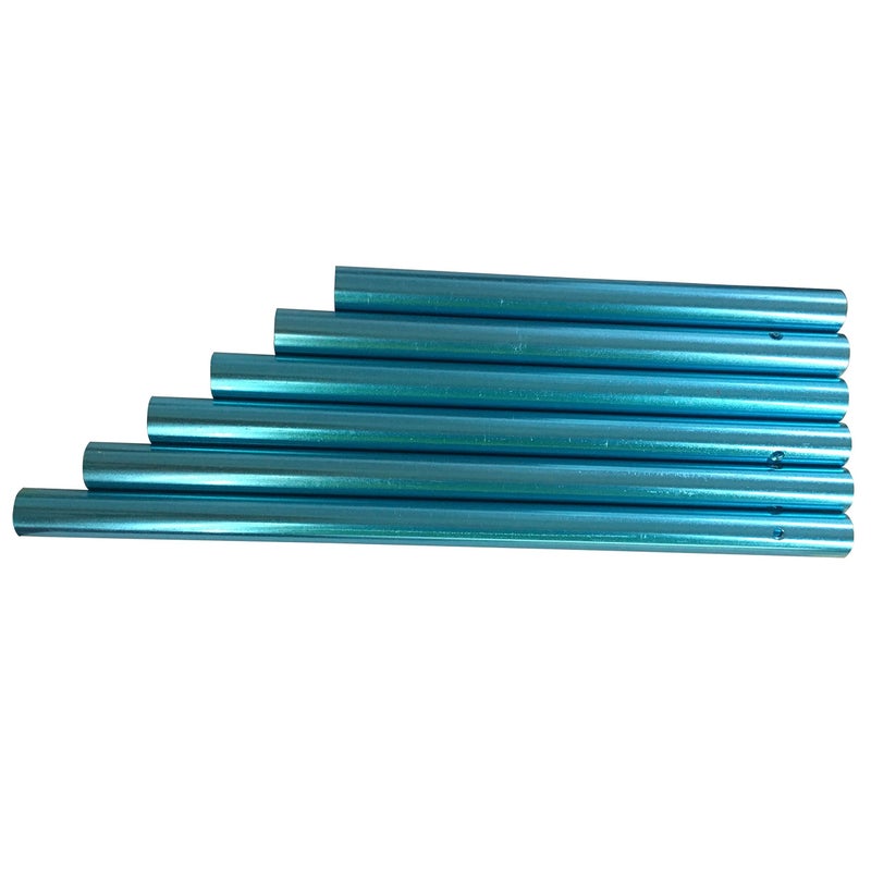 LGEGE 6 Pcs Blue Large Hollow Wind Chimes Outdoor Ideal Gift Aluminum Tubes Garden Patio Home Decoration 6 Size