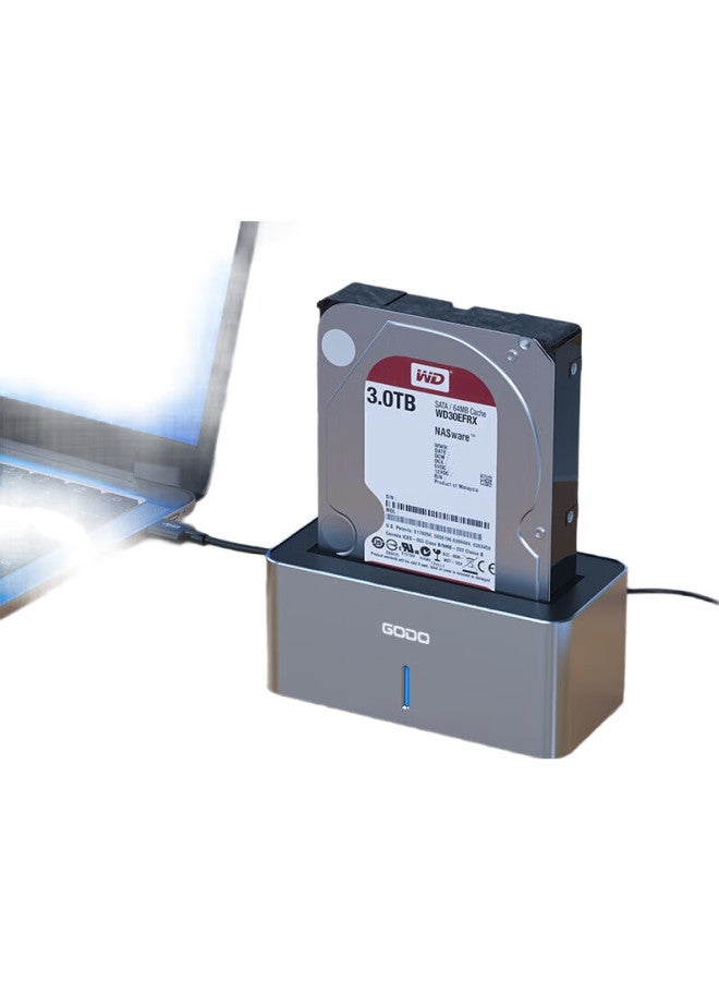 Godo External Sas/Sata Hard Drive Dock, 2.5-Inch/3.5-Inch Mechanical Hard Drive Enclosure, Usb 3.0 External Ssd Expansion, Compatible With Laptops And Desktop Computers - Image 1