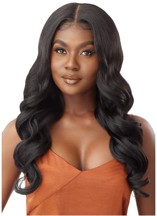 Outre - Utre 5X5 Lace Closure Wig Human Hair Blend Body Curl 24" (Dr Ginger Brown) - Image 1