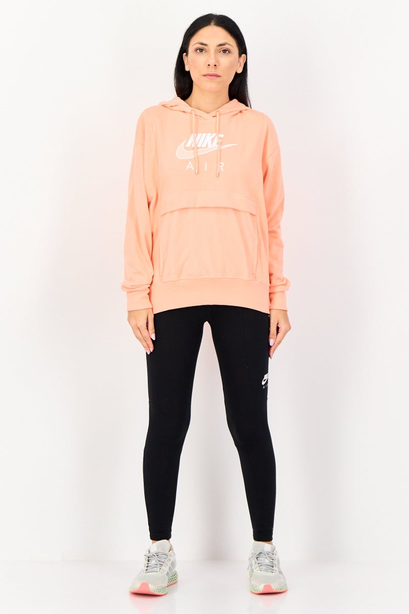 Nike Women Sportswear Fit Outdoor Hoodie, Peach - Image 3