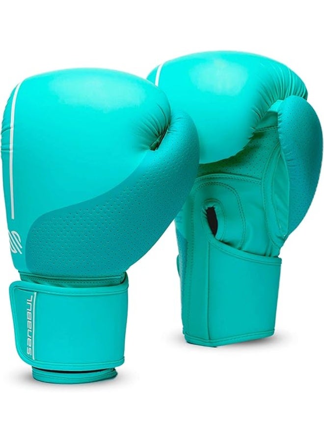 Sanabul  EE Women’s Boxing Gloves 8oz – Mint Pro Training & Sparring Gloves for MMA, Muay Thai, Kickboxing, Heavy Bag & Fitness Workouts - Image 1