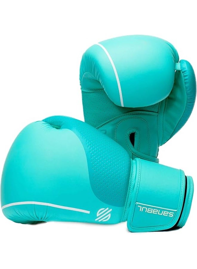 Sanabul  EE Women’s Boxing Gloves 8oz – Mint Pro Training & Sparring Gloves for MMA, Muay Thai, Kickboxing, Heavy Bag & Fitness Workouts - Image 2