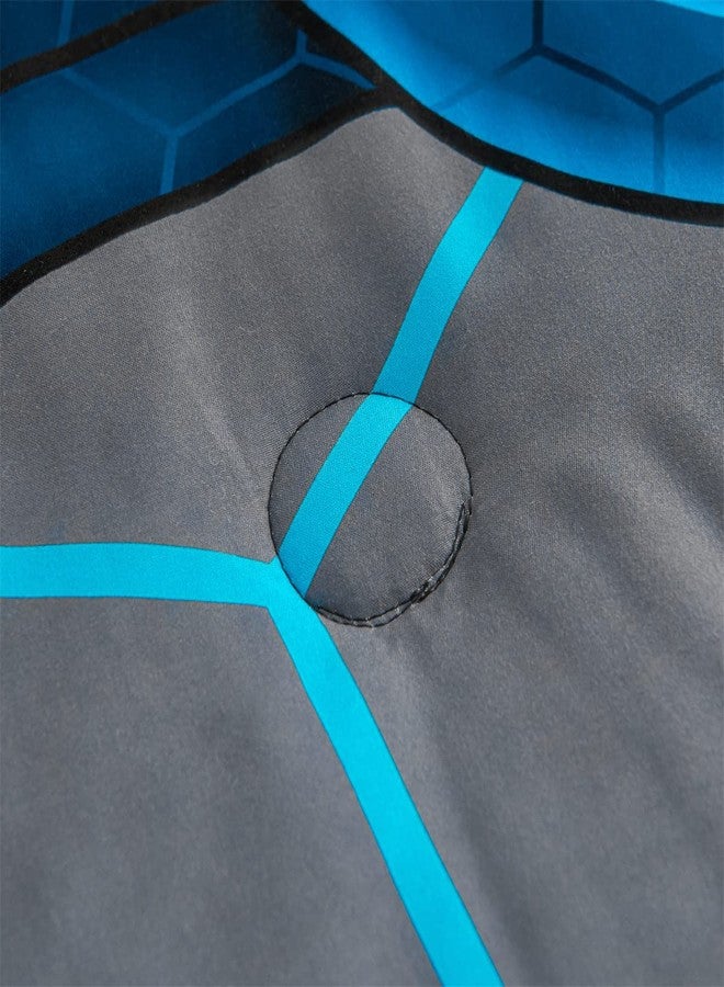 NTBED طقم لحاف وحدة التحكم في الألعاب NTBED للأولاد والبنات والأطفال 3D خفيف الوزن من الألياف الدقيقة (أزرق، توأم) - Image 5